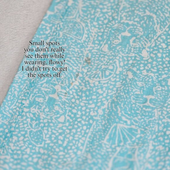 Lilly Pulitzer ✦ Linen Palazzo Beach Pants ✦ Shorely Blue Ice Cake Wide Leg XS - Picture 7 of 11